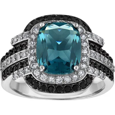 Fzn London Blue Cubic Zirconia Cocktail Ring