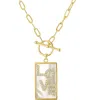 Fzn Love Toggle Pendant Necklace In Gold