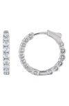 FZN MOISSANITE INSIDE OUT HOOP EARRINGS