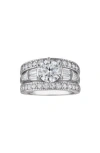 Fzn Moissanite Ring In Silver