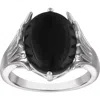 Fzn Onyx Statement Ring In Black