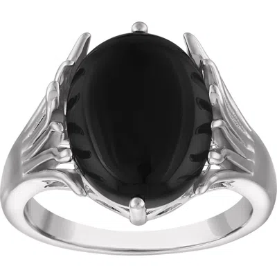 Fzn Onyx Statement Ring In Black