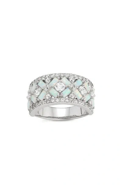 Fzn Opal & White Sapphire Ring