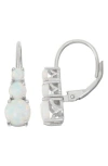 Fzn Opal Lever-back Earrings In Silver