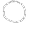 Fzn Paperclip Chain Bracelet In White