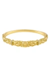 Fzn Pavé Diamond Bangle In Yellow
