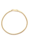 Fzn Popcorn Chain Bracelet In Yellow