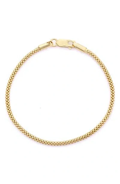Fzn Popcorn Chain Bracelet In Yellow