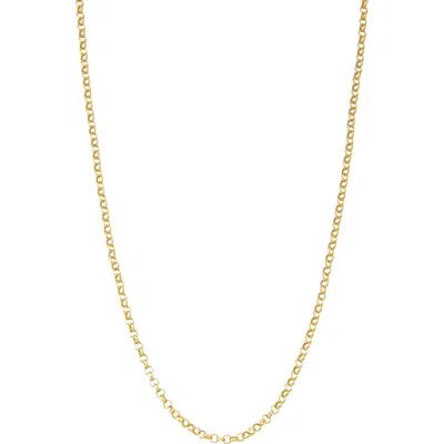 Fzn Rolo Chain Necklace In Yellow