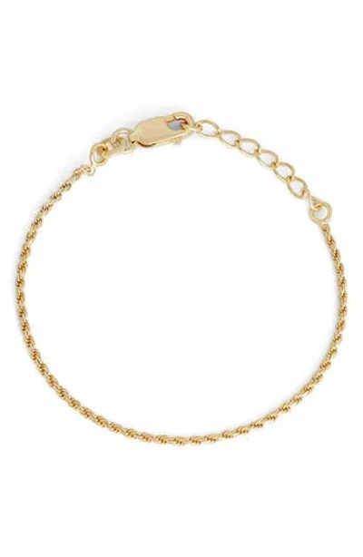 Fzn Rope Chain Bracelet In Gold