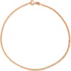 Fzn Slim Chain Anklet In Rose