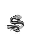 Fzn Snake Pavé Cubic Zirconia Ring In Multi