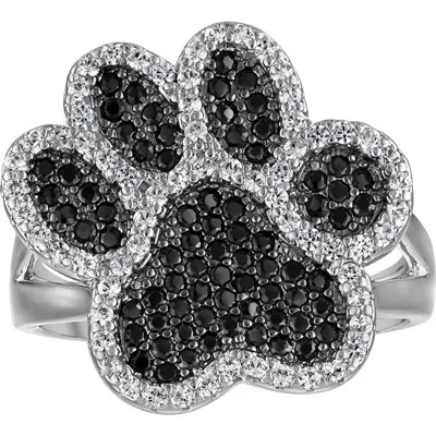 Fzn Spinel Paw Print Ring In Metallic