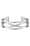 Fzn Sterling Silver Cuff Bracelet In Silver