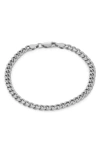 FZN STERLING SILVER CURB CHAIN ANKLET
