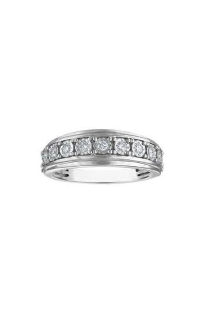 Fzn Sterling Silver Lab Grown Diamond Ring