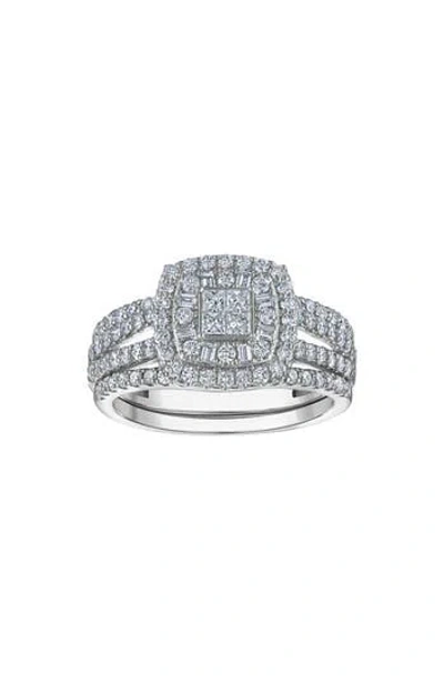 Fzn Sterling Silver Lab Grown Diamond Ring