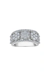 Fzn Sterling Silver Lab Grown Diamond Ring In Silver