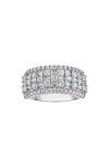 Fzn Sterling Silver Lab Grown Diamond Ring In Silver