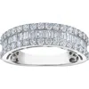 Fzn Sterling Silver Lab Grown Diamond Ring In Silver