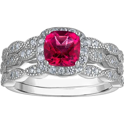 Fzn Sterling Silver Pink Topaz Ring