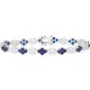 Fzn Sterling Silver Sapphire Bracelet In Sapphire