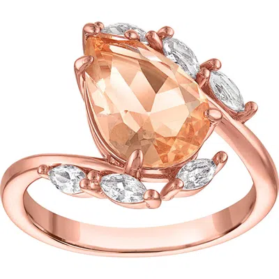 Fzn Synthetic Morganite & Cubic Zirconia Ring In Pink
