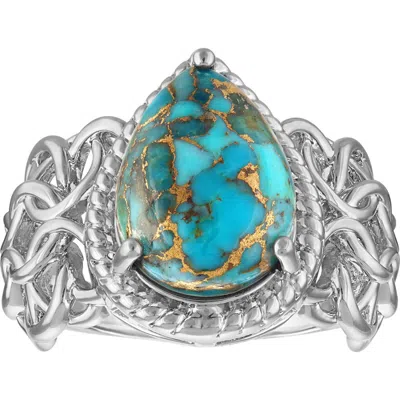 Fzn Turquoise Pear Statement Ring