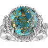 Fzn Turquoise Statement Ring In Turquoise