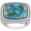 Fzn Turquoise Statement Ring In Turquoise