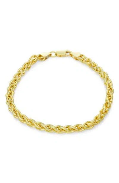Fzn Wheat Chain Bracelet In Yellow