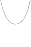 Fzn Wheat Chain Necklace In Silver