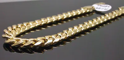 Pre-owned G&d Real 10k Yellow Gold Miami Cuban Link Bracelet 6mm 8 Inch Box Lock