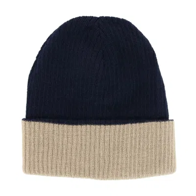G & S Originals Men's Wool Blend Reversible Knit Winter Hat In Blue