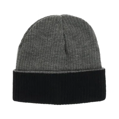 G & S Originals Men's Wool Blend Reversible Knit Winter Hat In Grey