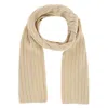 G & S Originals Women's Solid Color Winter Knit Scarf In Beige