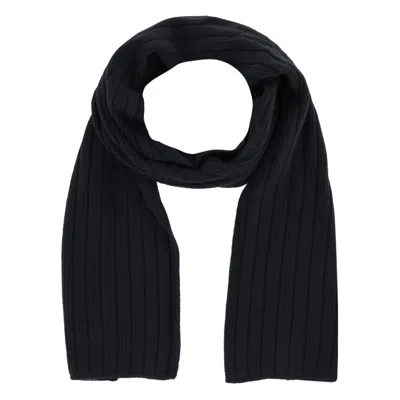 G & S Originals Women's Solid Color Winter Knit Scarf In Black