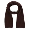 G & S Originals Women's Solid Color Winter Knit Scarf In Brown