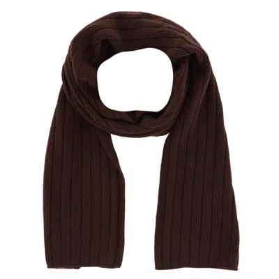 G & S Originals Women's Solid Color Winter Knit Scarf In Brown