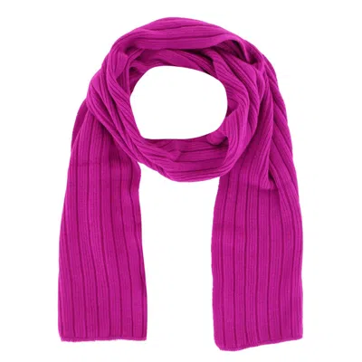 G & S Originals Women's Solid Color Winter Knit Scarf In Pink