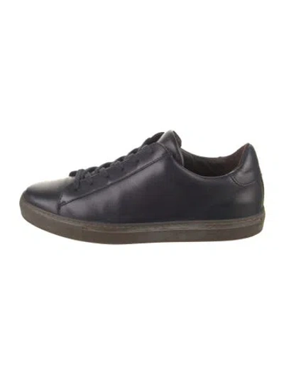 Pre-owned G Brown Leather Sneakers In Blue