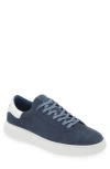 G Brown Puff Low Top Suede Sneaker In Blue/ White