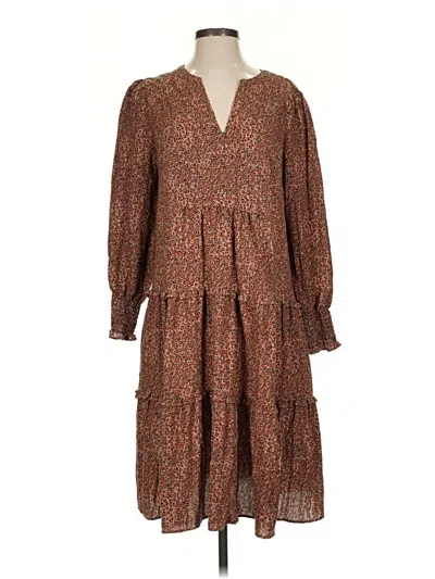 Pre-owned G By Giuliana Rancic Casual Dress In Brown