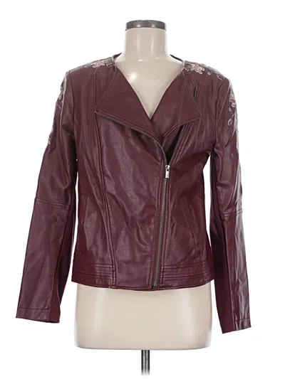 Pre-owned G By Giuliana Rancic Jacket In Burgundy