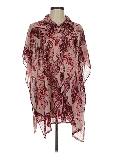Pre-owned G By Giuliana Rancic Kimono In Burgundy