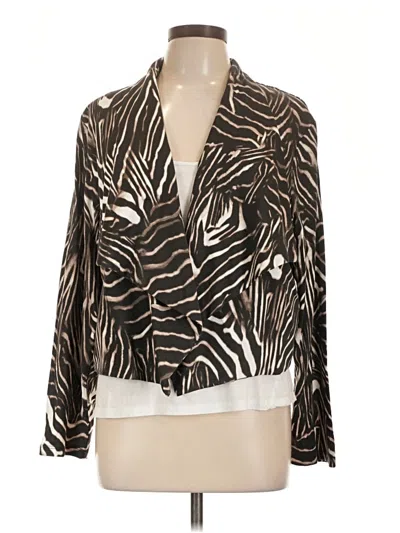 Pre-owned G By Giuliana Rancic Long Sleeve Blouse In Black