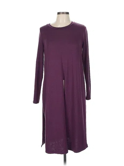 Pre-owned G By Giuliana Rancic Long Sleeve Top Purple Tops