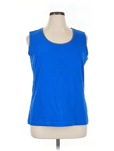 Pre-owned G By Giuliana Rancic Sleeveless T-shirt In Blue