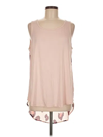Pre-owned G By Giuliana Rancic Sleeveless Top Pink Scoop Neck Tops