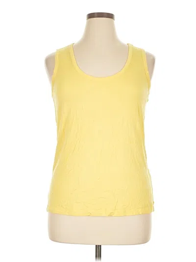 Pre-owned G By Giuliana Rancic Tank Top Yellow Halter Neckline Tops